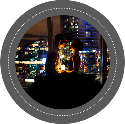 свидание на крыше Москва-Сити романтическое свидание в Москва-Сити